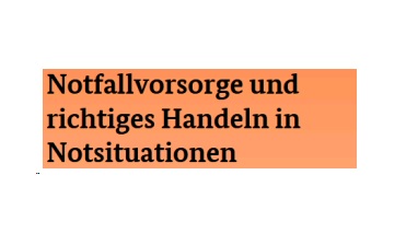 Notfallvorsorge